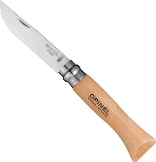 Inox 6 No OP-123060 Kayın Saplı Paslanmaz Çelik Çakı