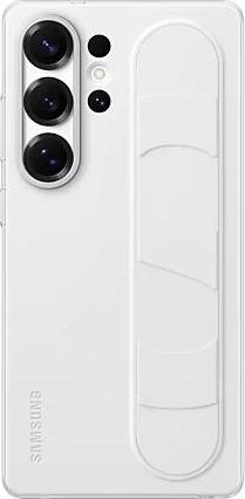 Galaxy S25 Ultra Standlı Kordonlu Kılıf - Beyaz