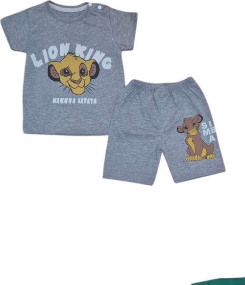 Lion Şort T-shirt Bebek Çocuk Yazlık Takım
