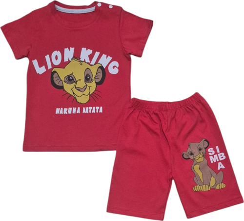 Lion Şort T-shirt Bebek Çocuk Yazlık Takım