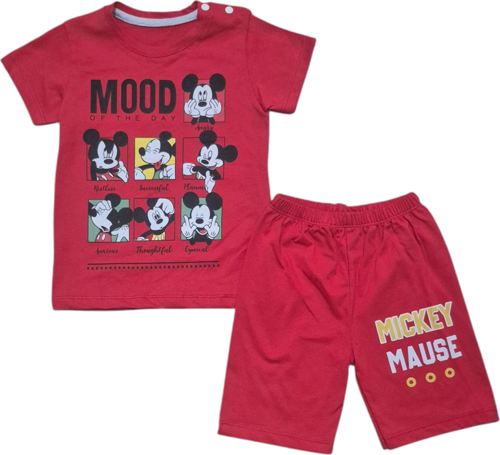 Micky Şort T-shirt Bebek Çocuk Yazlık Takım