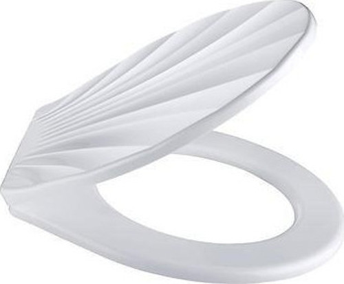 BUFFER® Desenli Şık Ergonomik Rahat Beyaz Renk Klozet Kapağı