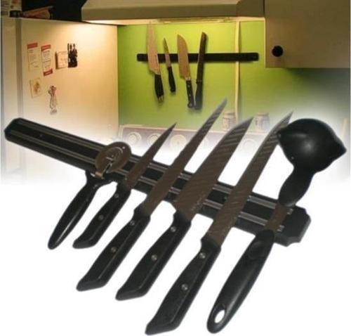 BUFFER® Mıknatıslı Paslanmaz Duvar Bıçak Askısı Standı 55 Cm Aparat