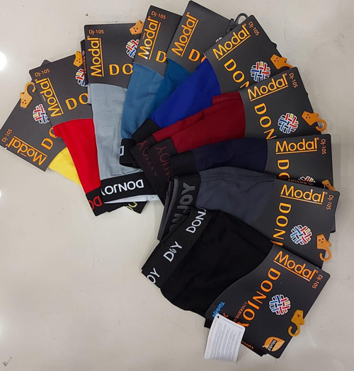 ERKEK MODAL KARIŞIK RENKLİ BOXER 6 ADET
