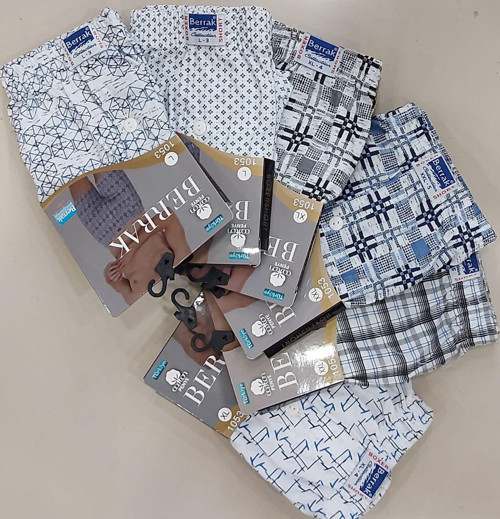 1053 ERKEK DESENLİ BOXER ŞORT 12 ADET