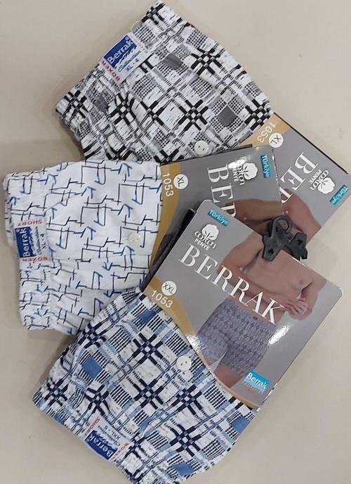 1053 ERKEK DESENLİ BOXER ŞORT 3 ADET