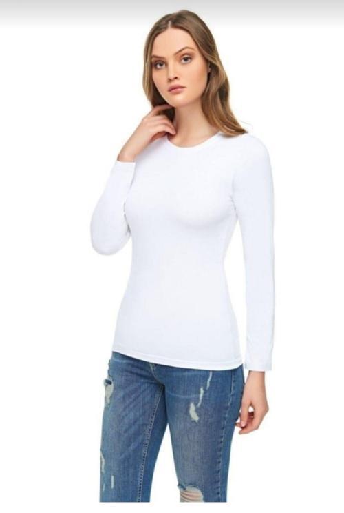 2203 BAYAN ELASTAN UZUN KOL TEKLİ