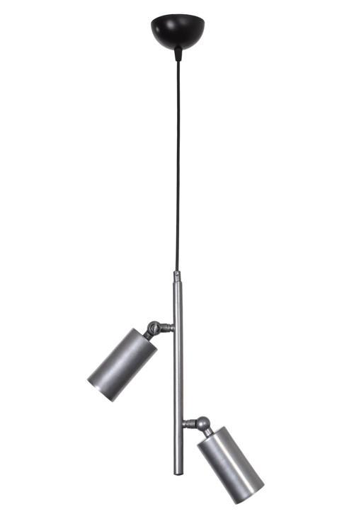 Maria Modern Tasarım Salon Antre Hol Mutfak Çocuk Odası Sarkıt Gri Renk 2 li Avize ( GÜN IŞIĞI )