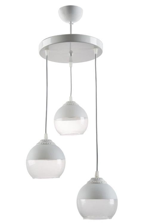 Mikro Modern Dekoratif Salon - Mutfak - Yatak Odası 3 Lü Camlı Sarkıt Avize
