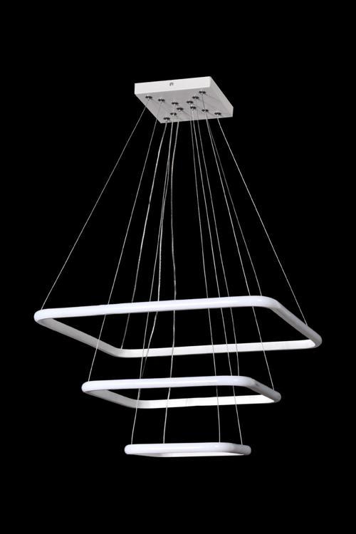 Raul Modern Tasarım Sarkıt Salon Oda Yatak Odası Mutfak Beyaz Renk Beyaz Ledli 3 Lü Led Avize