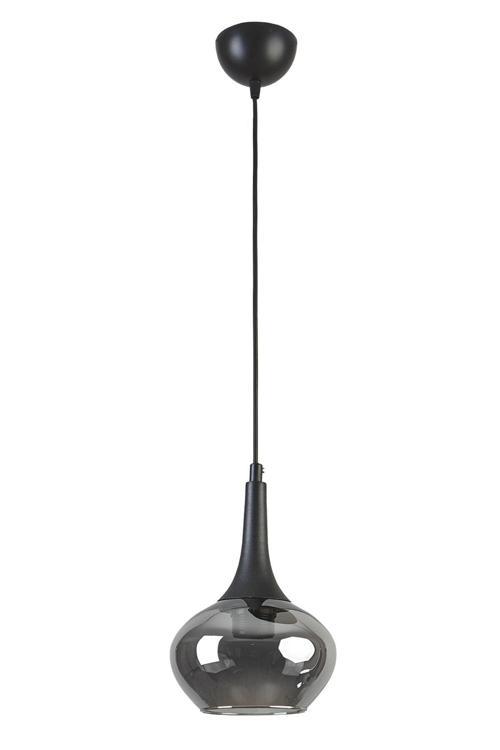 Nero Modern Tasarım Cafe Mutfak Salon Füme Camlı Tekli Avize