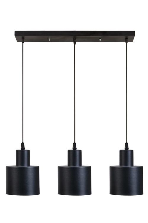 Teddy Özel Tasarım Modern Cafe Mutfak Salon 3 lü Metal Sıralı Sarkıt Avize