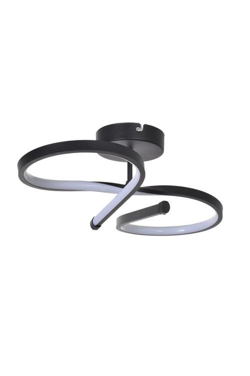 Barbara Modern Tasarım Yatak Odası - Salon - Mutfak Hol Siyah Renk Beyaz Ledli Led Avize