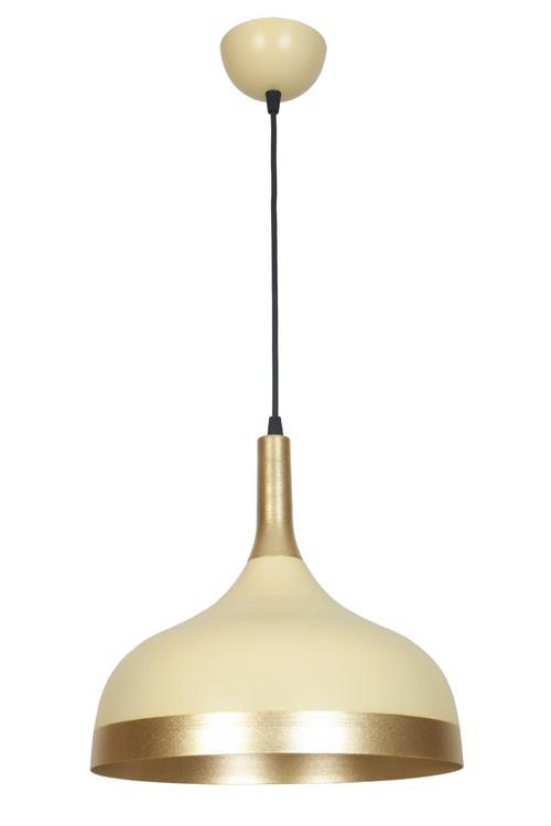 Cosmos Özel Tasarım Spor Modern Krem Rengi Gold Detaylı Metal Cafe-mutfak Tekli Sarkıt Avize