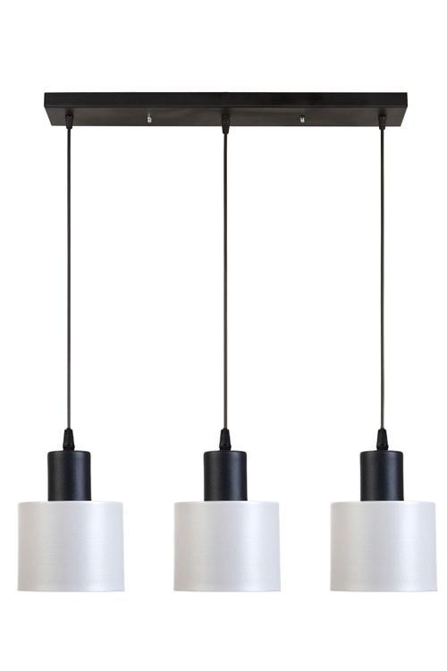 Teddy Özel Tasarım Modern Cafe Mutfak Salon 3 lü Metal Sıralı Sarkıt Avize