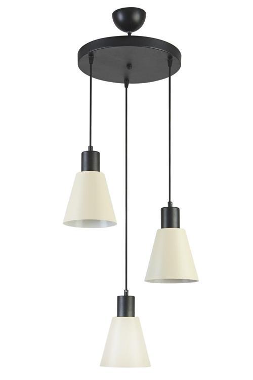 Trend Modern Tasarım Cafe Mutfak Salon Krem Renk 3 Lü Avize