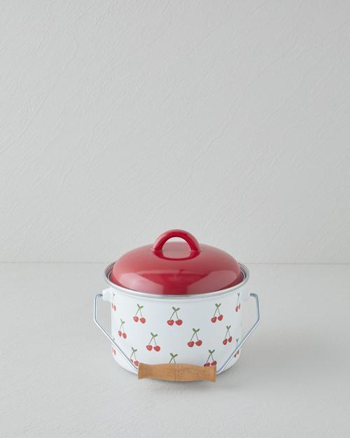 Cherry Dream Emaye Bakraç 16 cm Kırmızı