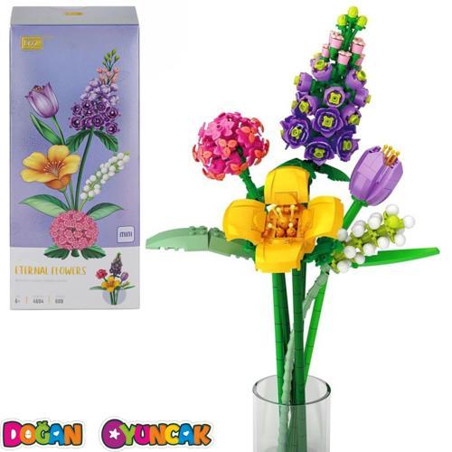 Mikro Blok Sonsuz Çiçekler 608 Parça - Lego Setleri - Loz Mini Lego - Çiçek Lego - Loz Lego - Mikro 