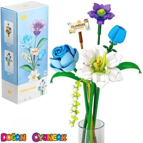 Mikro Blok Sonsuz Çiçekler 488 Parça - Lego Setleri - Loz Mini Lego - Çiçek Lego - Loz Lego - Mikro 