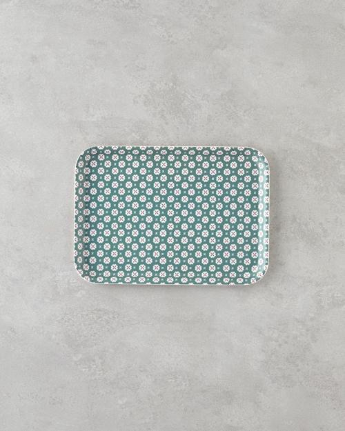 Verdant Melamin Kaydırmaz Tepsi 20x28,5 cm Yeşil