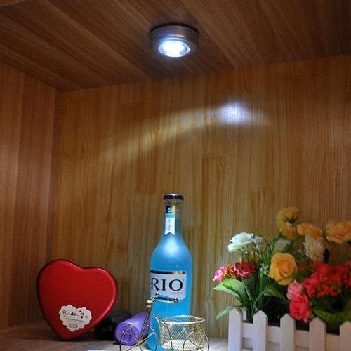 Büro Ev Ofis Yazlık için Pilli Gardrop Dolap Köşe Aydınlatıcı Kablosuz Led Spot Lamba