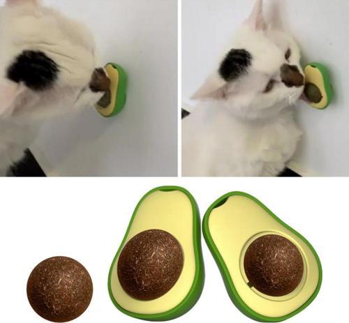 Avokado Dönen Kedi Nanesi Cat Mint Oyun Topu Doğal Catnipli Kedi Oyuncağı (Lisinya)