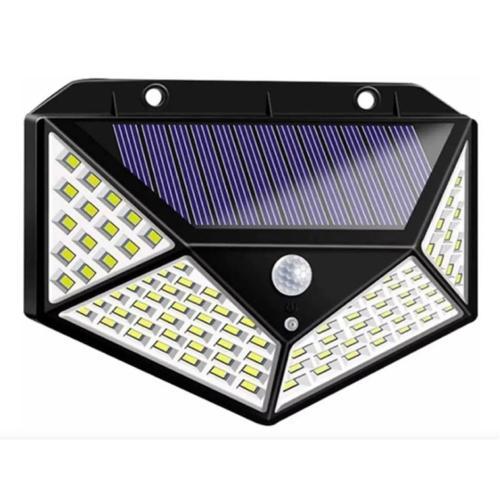 Büro Ev Ofis Bahçe Aydınlatması için 100LED Solar Şarjlı Hareket Sensörlü Duvar Lambası