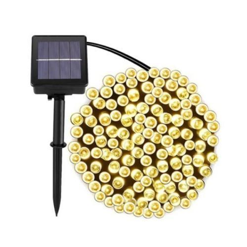 Büro Ev Ofis Bahçe Aydınlatması için 12MT 100LED Işık Solar Güneş Enerji Şarjlı Şerit Lamba