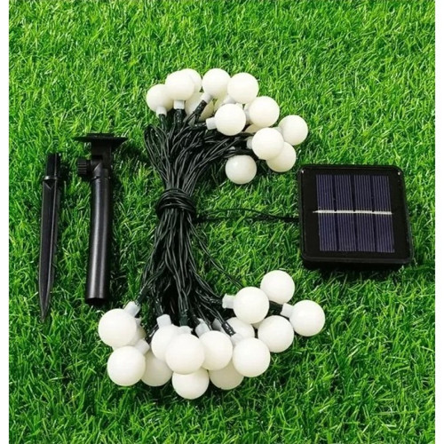 Büro Ev Ofis Bahçe Dekoru için Solar 5MT Siyah Kablolu 28LED Top RGB Işıklı Şerit Lamba