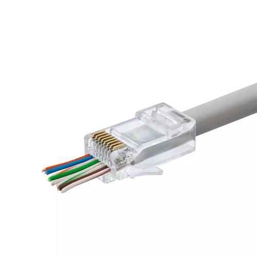 Büro Ev Ofis Depo Atölye İnşaat Yazlık Güvenliği için 100ADET CAT6 EZ RJ45 Konnektör Montaj Seti