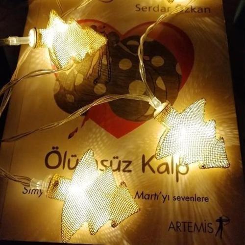 Büro Ev Ofis Yazlık Hediyesi için Metal Örgülü Çam Ağacı Gün Işığı Şerit Led Lamba Zinciri