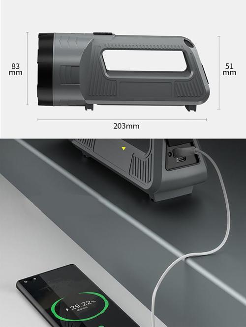Büro Ev Ofis için Güçlü Şarjlı Fener Masaüstü Lamba