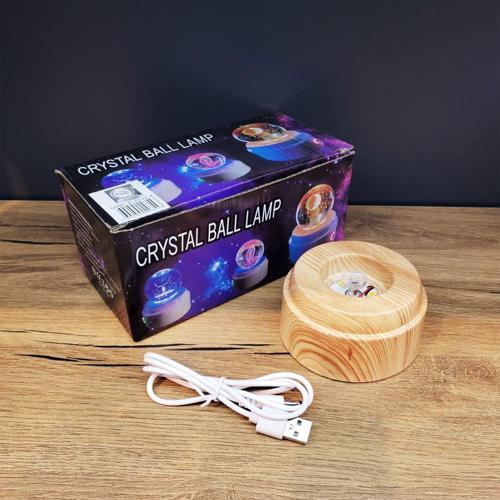 Büro Ev Ofis Hediyesi için 8CM Kalp I Love You Model Plastik Standlı Işıklı Dönen Cam Küre