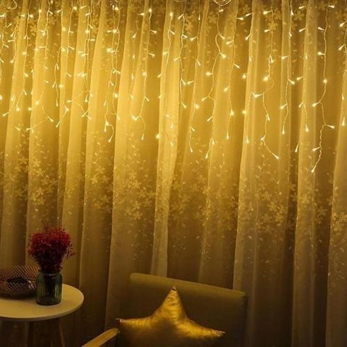 Büro Ev Ofis Yazlık için 3x1MT 8MOD 16SAÇAK Led Gün Işığı Perde Lamba Aydınlatma