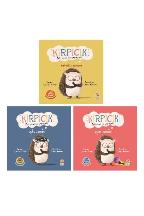 Sincap Kitap Kirpicik Serisi 3 Kitap Set / Kahvaltı Zamanı - Uyku Zamanı - Oyun Zamanı