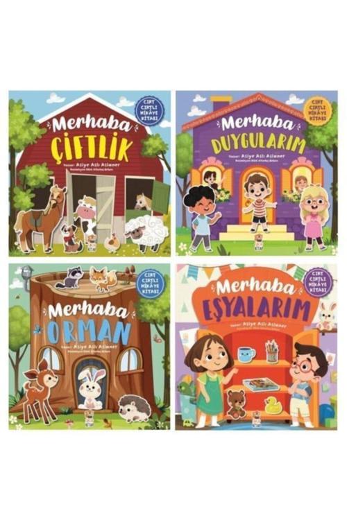 Sincap Kitap Sincap Cırt Cırtlı Hikaye Kitabı Seti Merhaba Serisi 4 Kitap