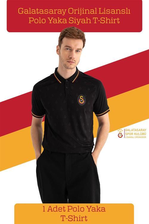 Orijinal Lisanslı Match Day Polo Yaka Siyah T-Shirt