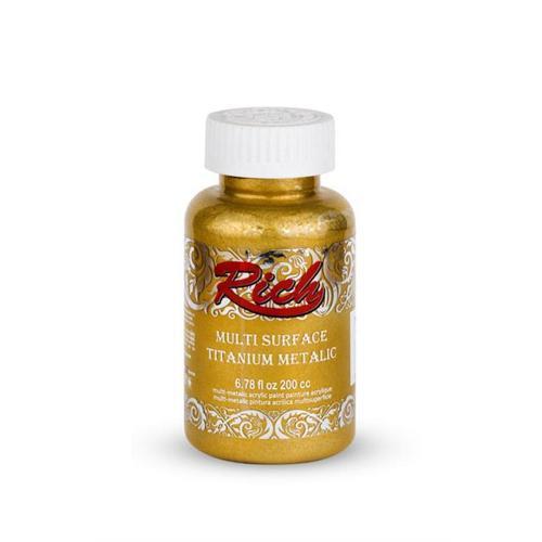 Multi Surface Titanium Metalic Akrilik Boya 200cc N:2518 Beyaz Altın