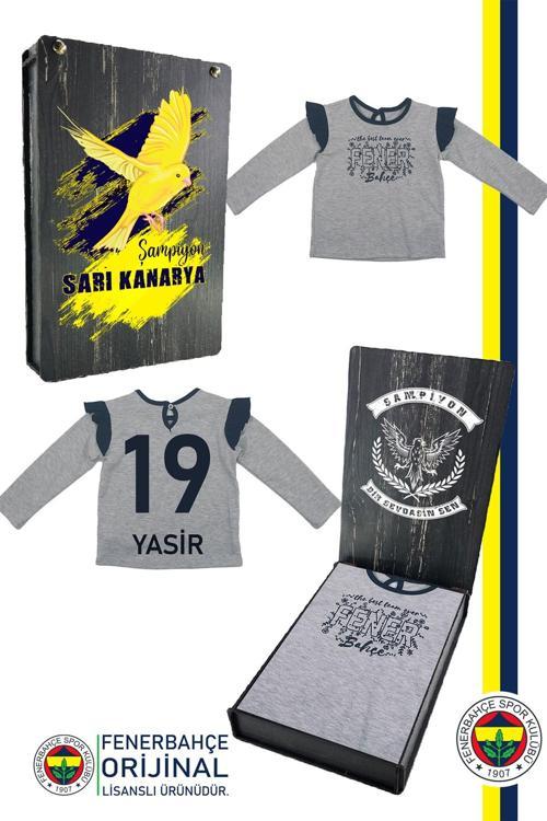 Orijinal Lisanslı Uzun Kol Lacivert Bebek Sweat Kişiye Özel Hediyelik Ahşap
