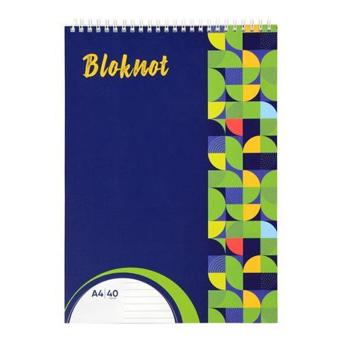 Bloknot Defter A4 Spiralli Kareli 40 Yaprak