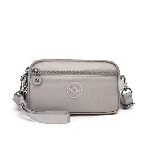 Metalik Kumaş Smart Bags Mini Boy Postacı Çantası ve Cüzdanı 1112