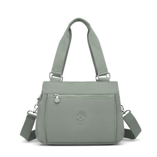 Krinkıl Kumaş Kadın Omuz Çantası Smart Bags 1125 Yeşil