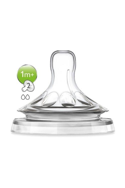 Natural Biberon Emziği 1 Delikli 1+ Ay Yavaş Akışlı Ikili Paket