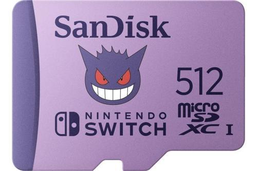 Nintendo Switch Pokémon 512GB 100MB/s microSDXC Lisanslı Hafıza Kartı SDSQXAO-512G-GN6ZK