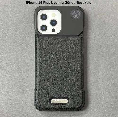 iPhone 16 Plus Parfümlü Koku Hazneli MagSafe Uyumlu Deri Kılıf