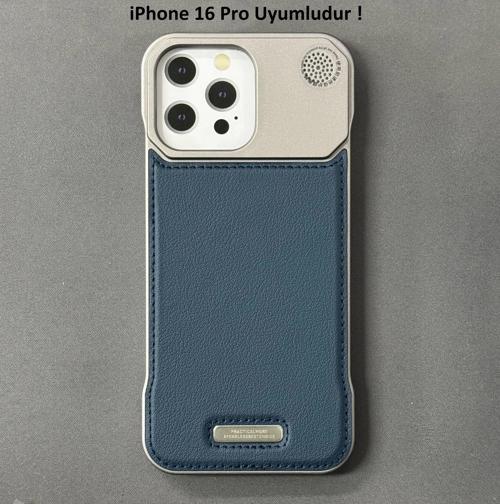 iPhone 16 Pro Parfümlü Koku Hazneli MagSafe Uyumlu Deri Kılıf