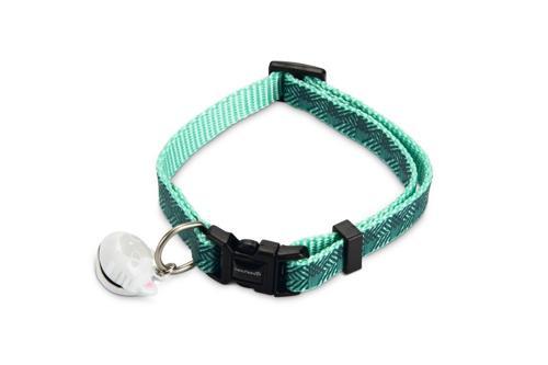 Kedi Boyun Tasması, Zilli, Yeşil, 20-30cm