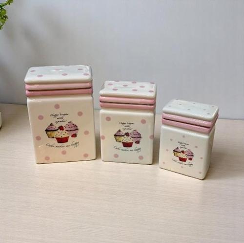 Cupcake 3 lü baharatlık - 3 lü baharat seti 3 boy