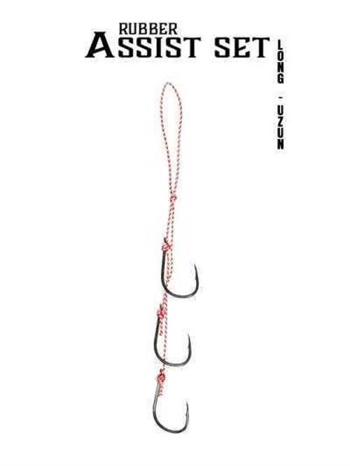 Rubber Üç Kancalı Assist Long Size-Uzun H21-01