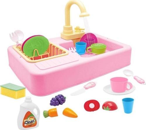 Pilli Modern Mutfak Lavabo Seti Mavi 25 Parça